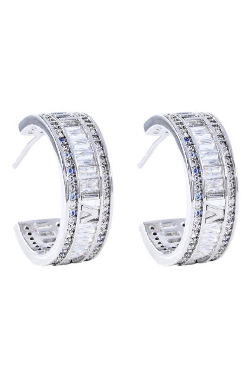 It's Getting Late Silver CZ Hoops-Cute-Trendy-Shop-Womens-Boutique-Clothing-Store