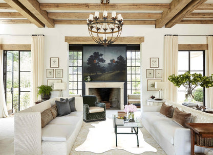 Ivory with Beige Cowhide Rug #B4528