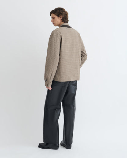 Jahan - V-neck top - Brown/Creme