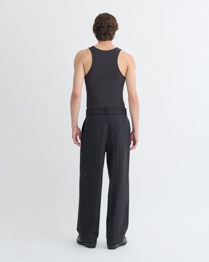 Jahi - Melange Wool Jersey Tank Top - Grey Melange