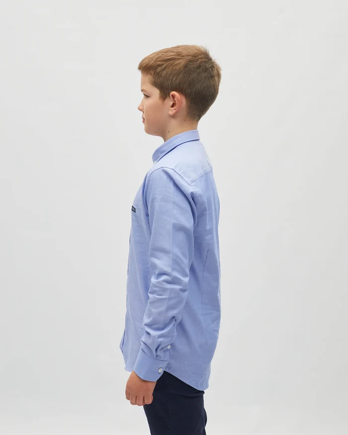 Jarlath Shirt Blue Woven