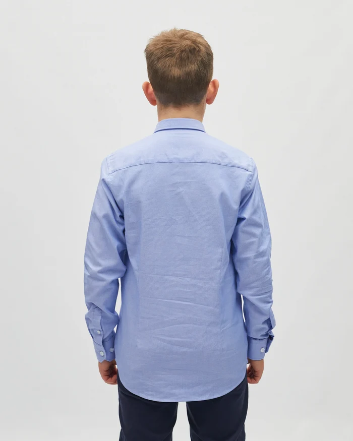 Jarlath Shirt Blue Woven