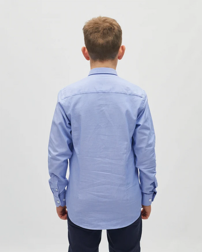 Jarlath Shirt Blue Woven