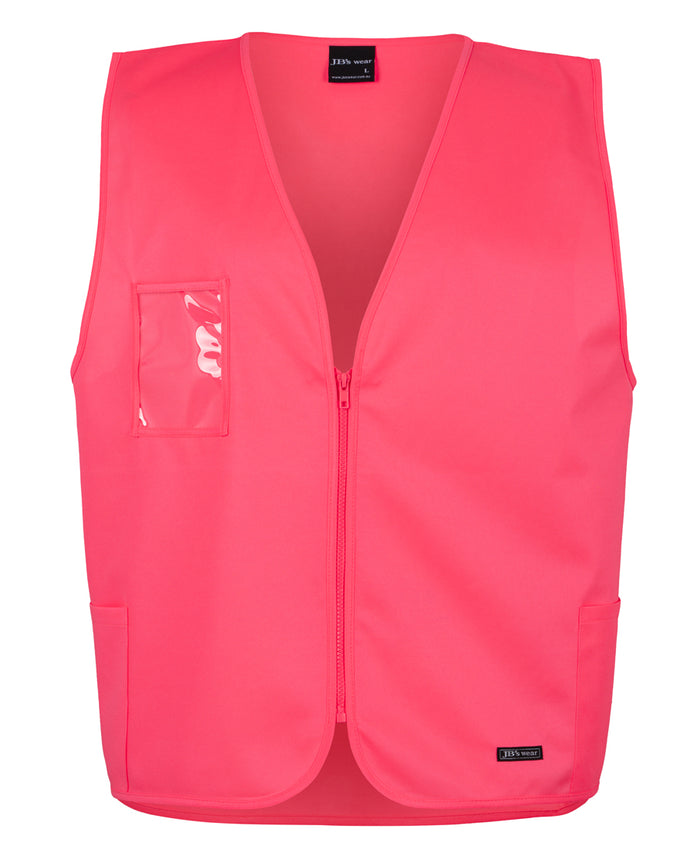 Jb's Hi Vis Zip Safety Vest 6HVSZ