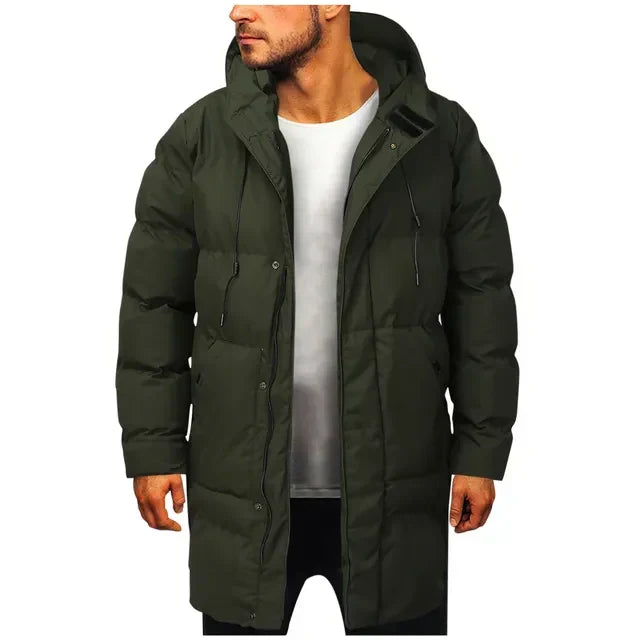 Jean - Parka Longue à Capuche pour Homme Confort et Style Hivernal