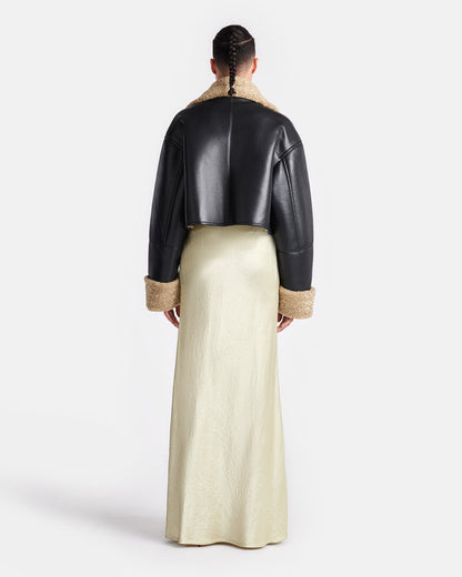 Jemma - Shearling jacket - Cornstalk/Black
