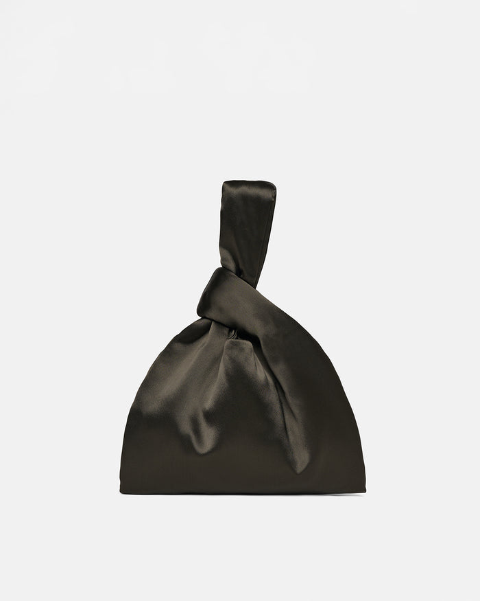 Jen - Slip Satin Bag - Dark Green