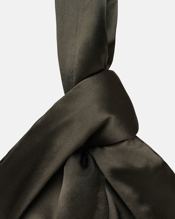 Jen - Slip Satin Bag - Dark Green