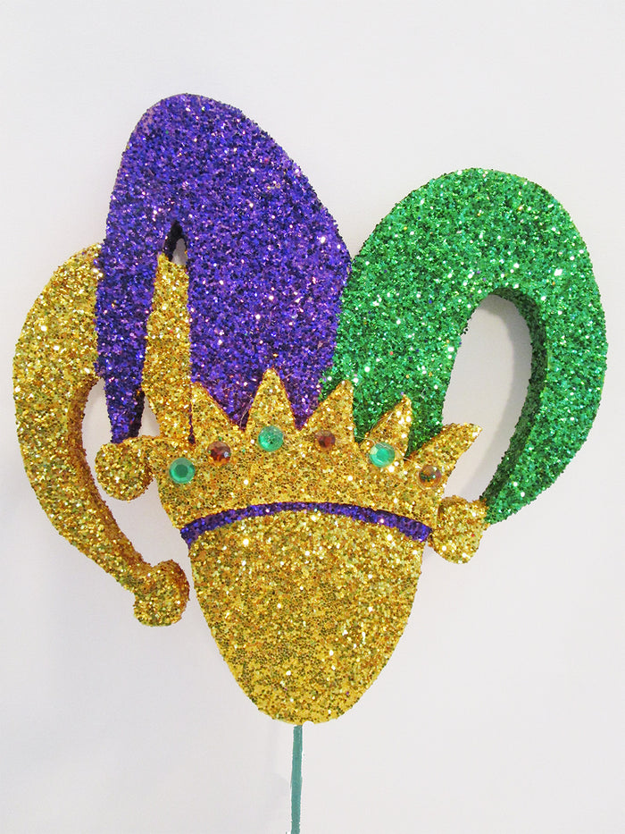 Styrofoam Jester Head cutout - Designs by Ginny