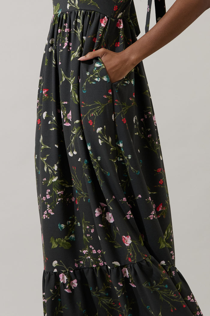 Jilly Floral Silda Smocked Maxi Dress