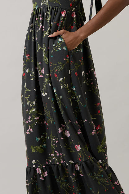 Jilly Floral Silda Smocked Maxi Dress