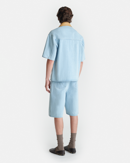 Jorge - Denim shirt - Eco Bleach/Hazel