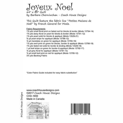 Joyeux Noel Quilt Pattern