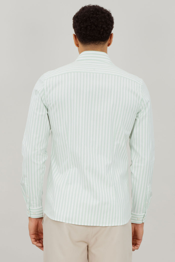 Urban Pioneers Male Jurgen LS Shirt SHIRT LIGHT GREEN