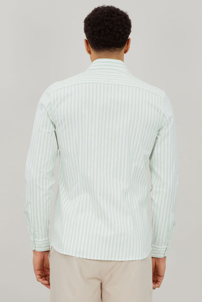 Urban Pioneers Male Jurgen LS Shirt SHIRT LIGHT GREEN