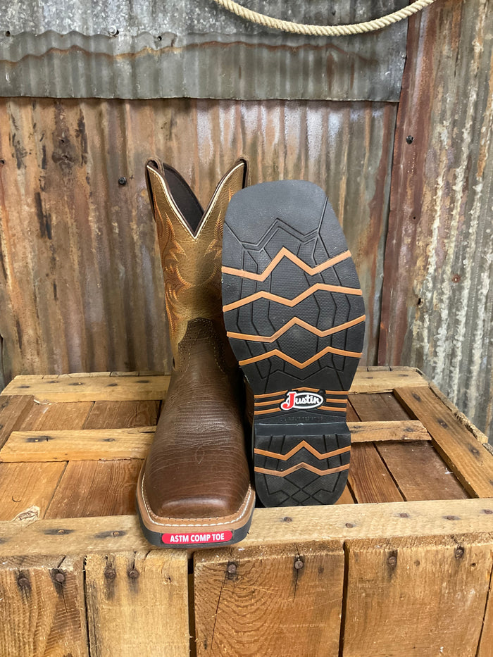 Justin 11" Stampede Bolt Composite Toe Work Boot