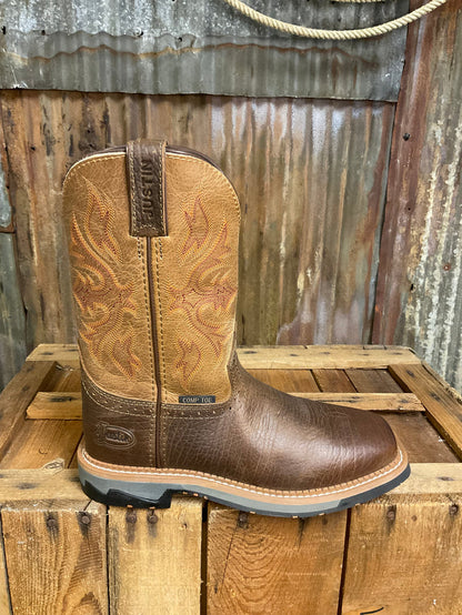 Justin 11" Stampede Bolt Composite Toe Work Boot