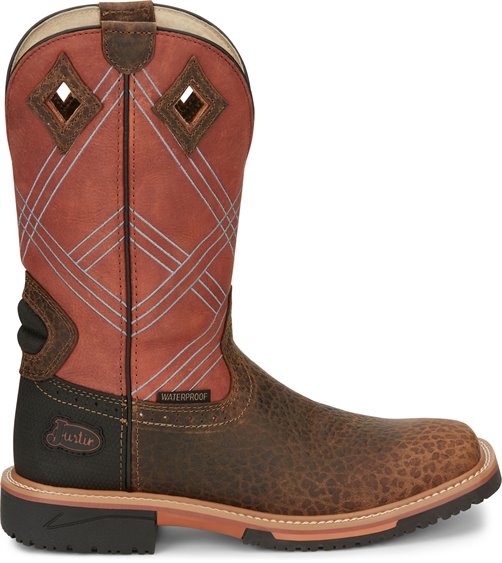 Justin Dalhart 12" Waterproof Work Boot