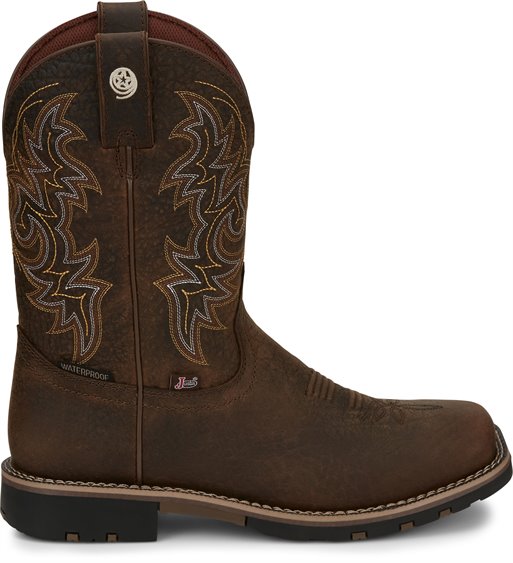 Justin Fireman 11" Waterproof Western Work Boot