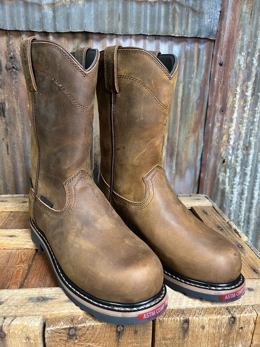 Justin Pulley 10" Metguard Composite Toe Waterproof Work Boot