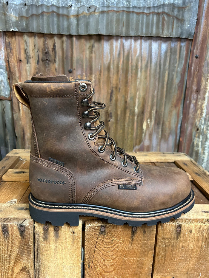 Justin Pulley 10" Metguard Composite Toe Waterproof Work Boot