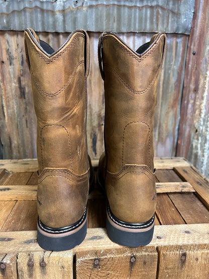 Justin Pulley 10" Metguard Composite Toe Waterproof Work Boot