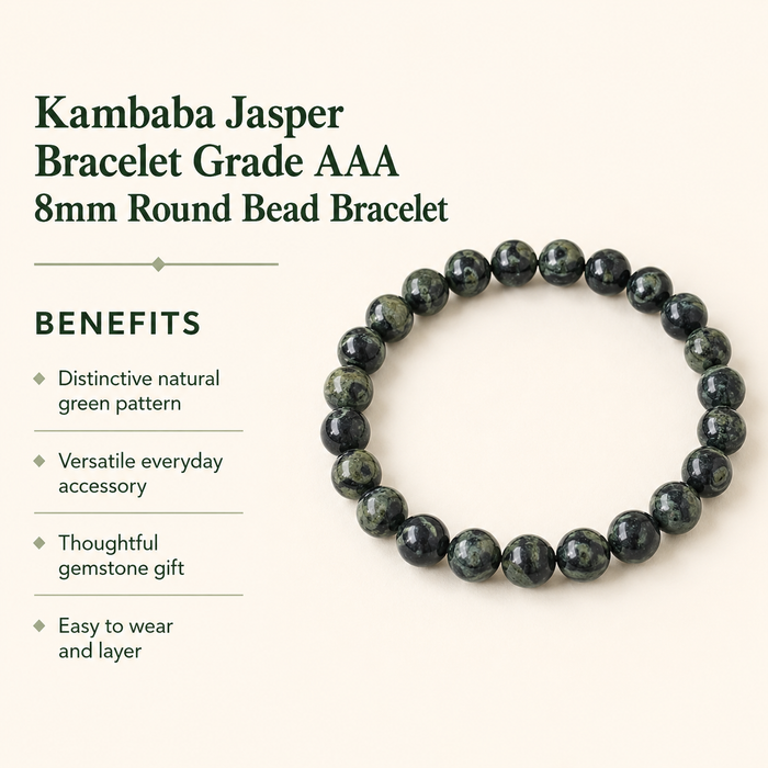 Kambaba Jasper Bracelet (Self Discovery and Empathy).