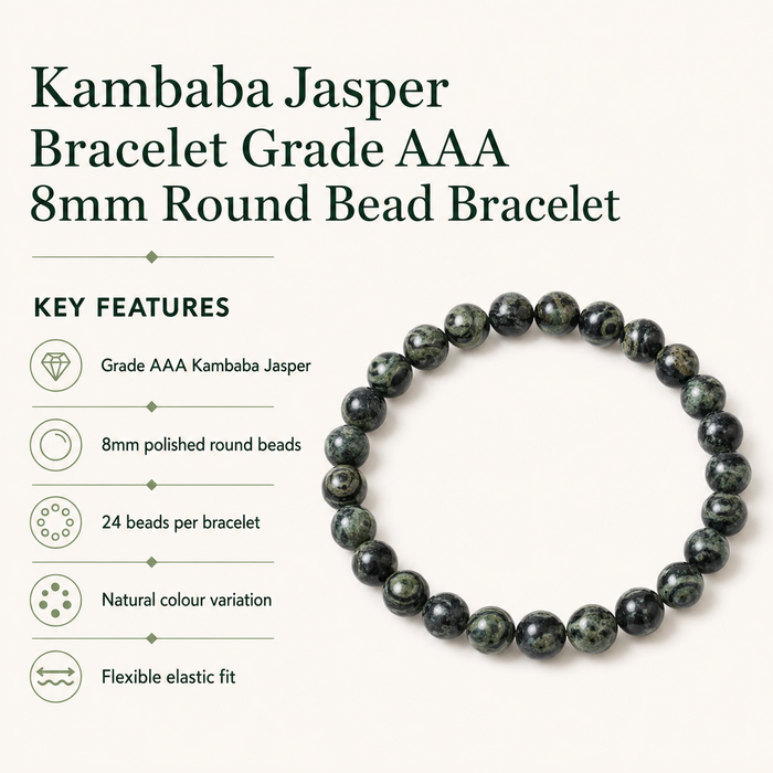 Kambaba Jasper Bracelet (Self Discovery and Empathy).