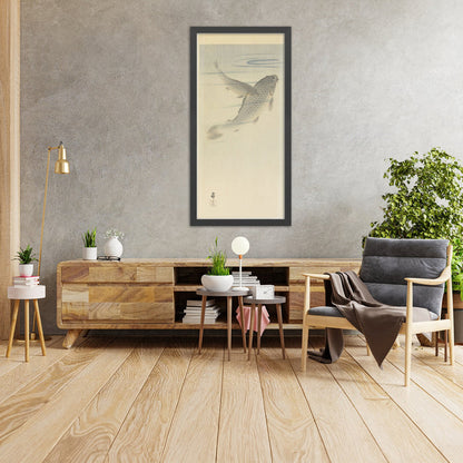 A framed image of