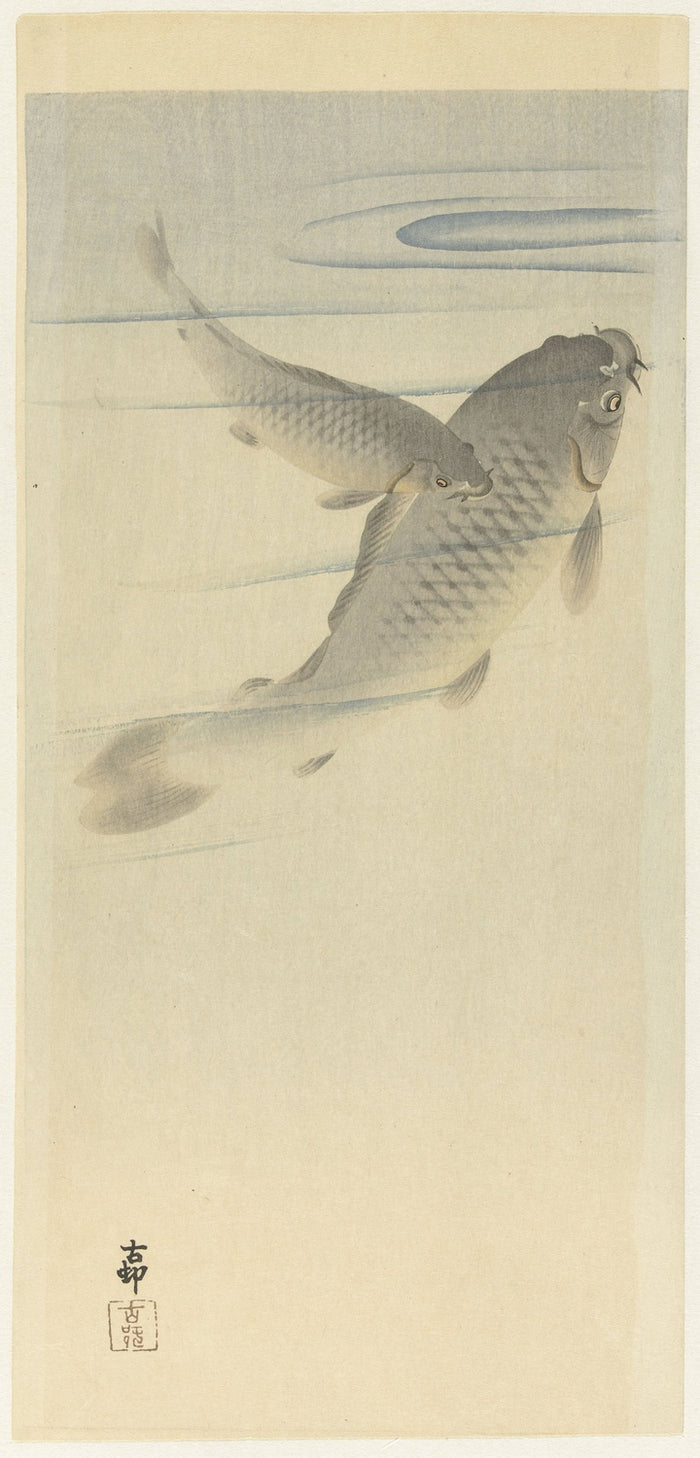 Karpers by Ohara Koson, 1900