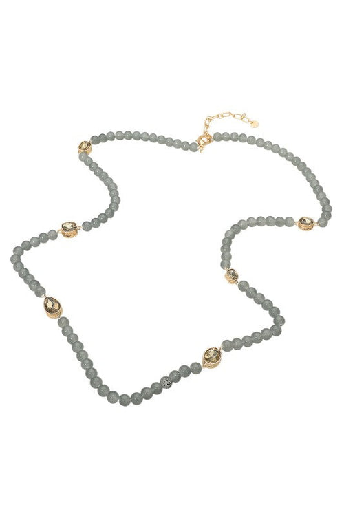 Keep It Natural Long Necklace-Ash Blue-Cute-Trendy-Shop-Womens-Boutique-Clothing-Store