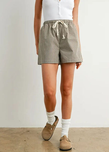 Kiah Striped Boxer Short - Brown