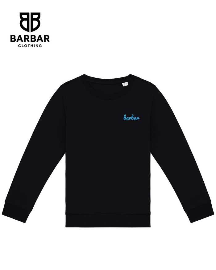 104/116 4/6 jaar / Zwart (Light Blue logo)