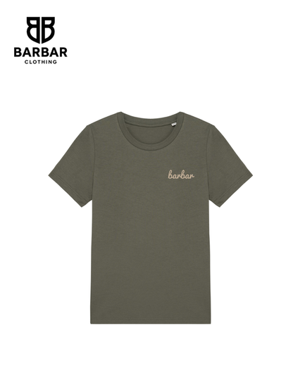 104/116 4/6 jaar / Organic Kakhi (Off-white logo)