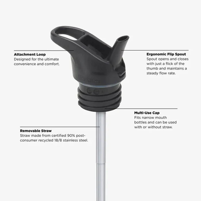 Klean Kanteen Kids Classic Water Bottle Flip Cap 355ml
