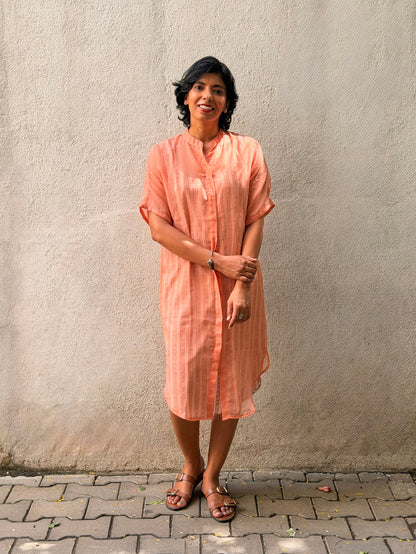 Kota Peach Overlay Dress