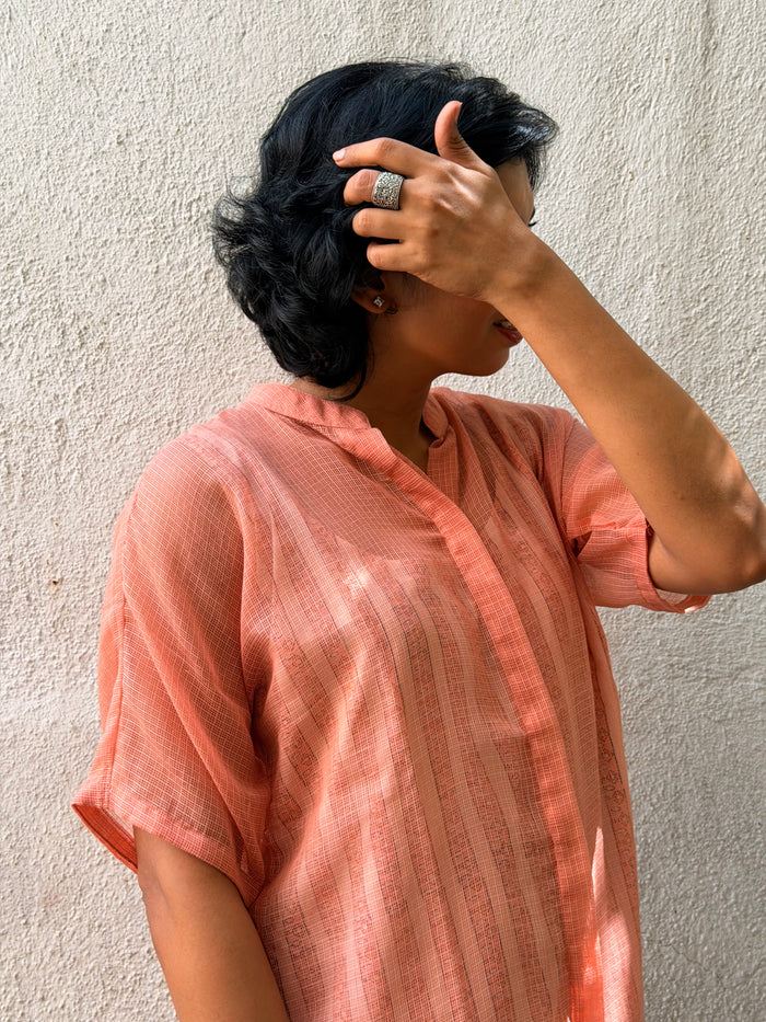 Kota Peach Overlay Dress