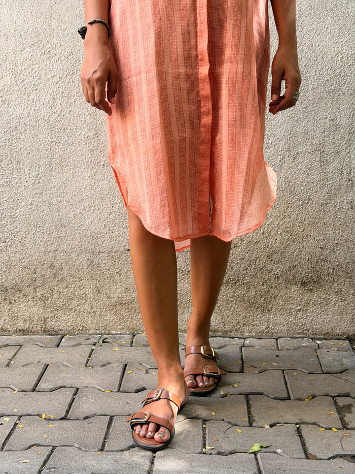 Kota Peach Overlay Dress