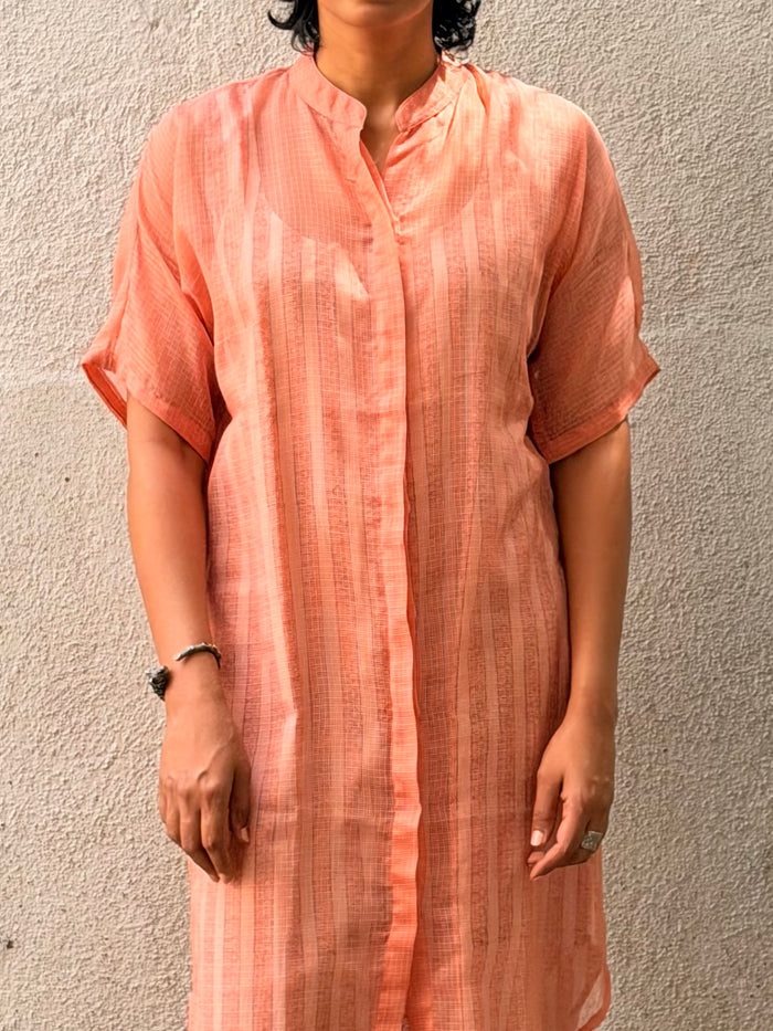 Kota Peach Overlay Dress