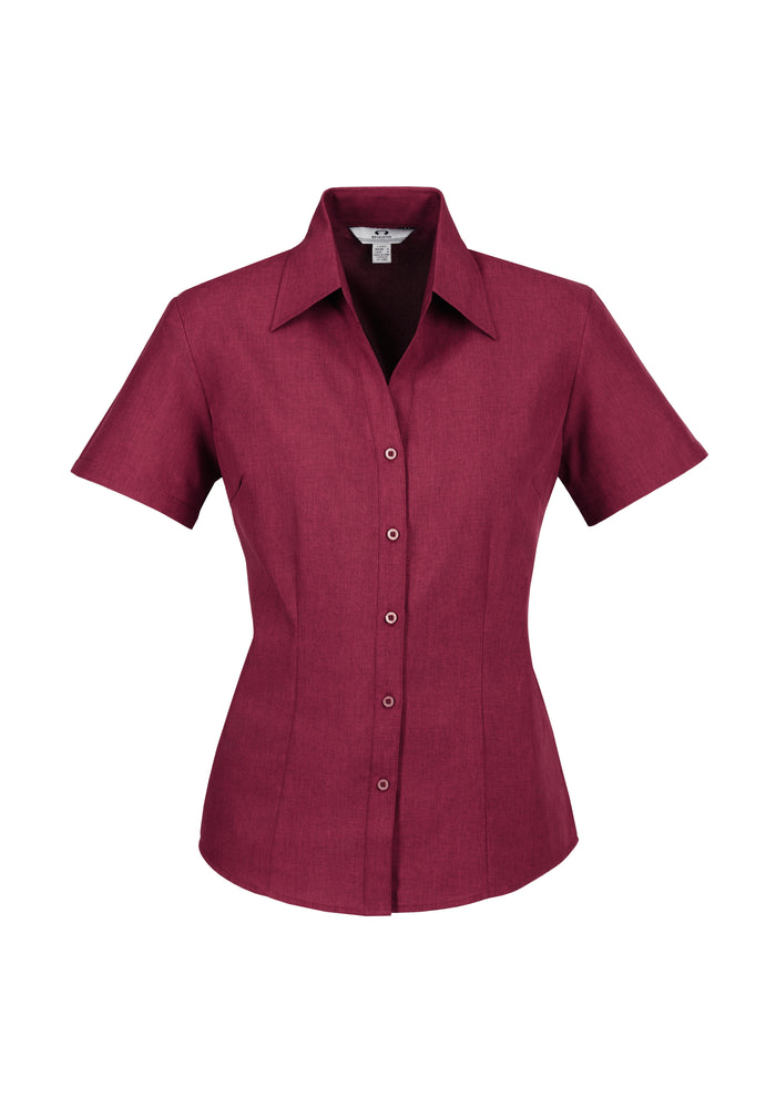 Ladies S/S Oasis Plain Shirt LB3601
