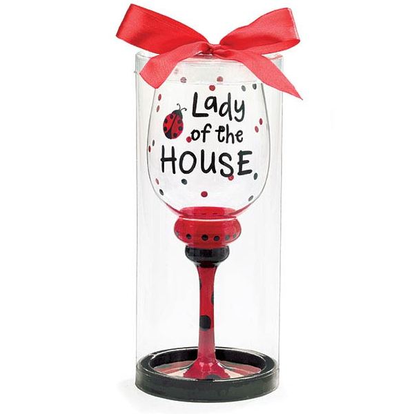 Lady of the House 16 oz. Wine Glass Gift Packed