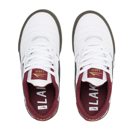 Lakai Cambridge Kids Wihte Gum Leather