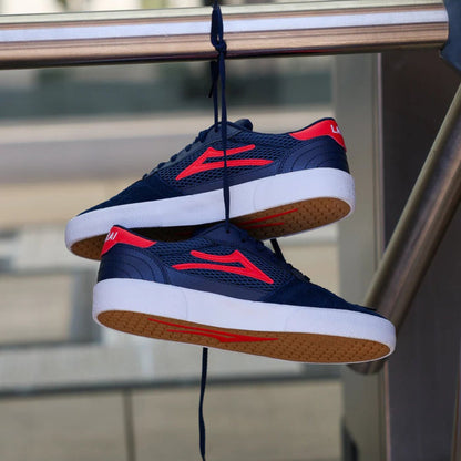 Lakai Cambridge Navy/Red Suede