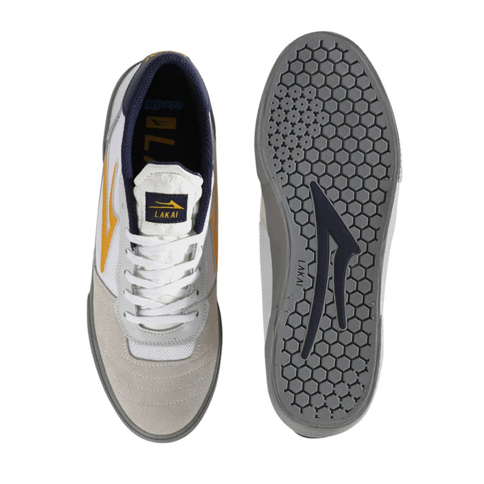 Lakai Cambridge White/Yellow Leather