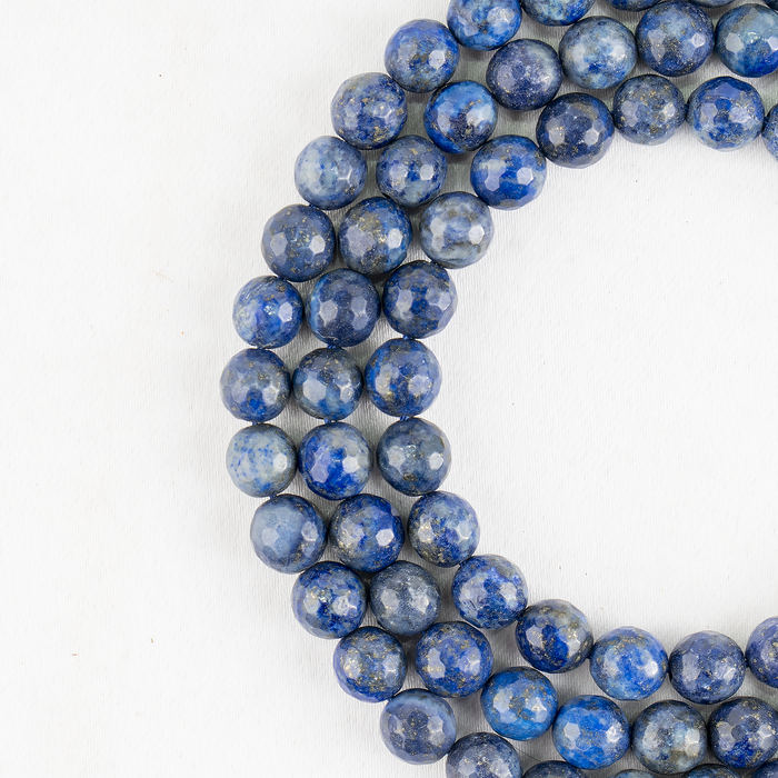 Lapis Lazuli Faceted Beads, Crystal Beads for Jewelry.