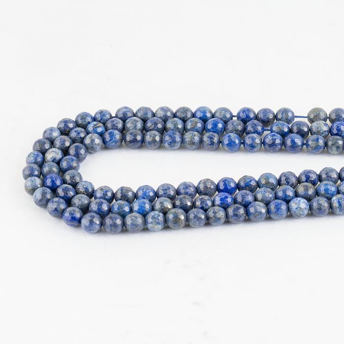Lapis Lazuli Faceted Beads, Crystal Beads for Jewelry.