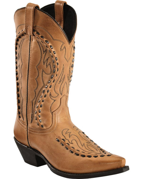Laredo Antique Tan Laramie Buckstitch Western Boots