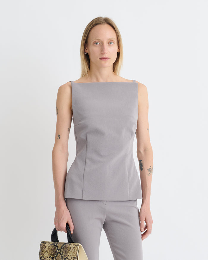 Laree - Structured top - Grey