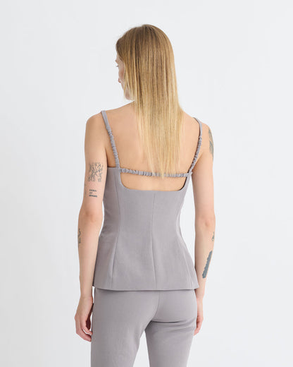 Laree - Structured top - Grey