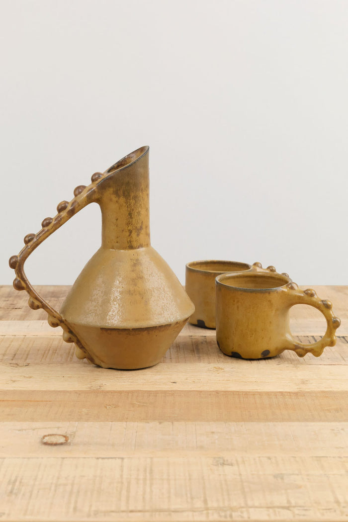 Lesley Anton Home Kitchen Serving Large Bead Carafe Kelp